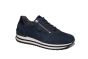 Gabor Sneaker in blauw suede  Rits op zijkant