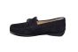Sioux Moccasin in blauw suede met passant