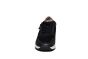 Gabor sneaker in zwart suede met lak randje