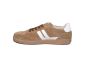 Gabor sneaker in bruin suede platte gummy zool