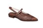 Hispanitas Slingback bruin vlecht werk fijn bandje