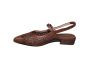 Hispanitas Slingback bruin vlecht werk fijn bandje