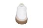 Blackstone sneaker in wit leer met beige combi