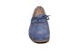 Gabor loafer in blauw suede platte zool