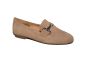 Gabor moccasin in bruin suede met gesp