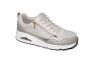 Skechers sneaker in taupe grijs met rits UNO