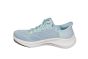 Skechers sneaker in licht blauw met slip ins Hiel