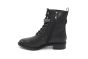 Tamaris bikerboot in zwart leer met ketting