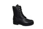 Gabor Bikerboot in zwart leer met gouden haakjes