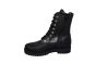 Gabor Bikerboot in zwart leer met gouden haakjes