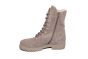 Gabor Bikerboot in Taupe suede met  haakjes