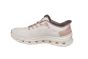 Skechers sneaker in beige stof met slip ins hiel