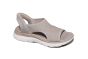 Skechers sandaal in taupe slip ins systeem