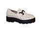 DL-Sport moccasin in offwhite met stiksels