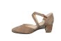 Gabor pump in cognac suede met kruisband