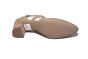 Gabor pump in cognac suede met kruisband