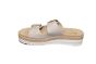 Remonte slipper in beige leer 2 gespen