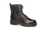 Mjus Bikerboot in zwart leer met stoere zool