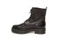 Mjus Bikerboot in zwart leer met stoere zool
