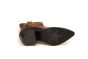 Mjus Western laars in zwart met cognac combi
