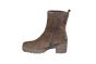 Gabor enkelboot in taupe suede op een hak