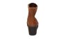 Gabor enkelklaars op sleehak in cognac suede