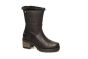Panama Jack half hoog op hak zwart leer boot