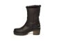 Panama Jack half hoog op hak zwart leer boot