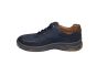 Waldlaufer veterschoen in blauw leer met nubuck