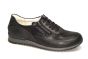 Waldlaufer sneaker in zwart leer met print