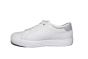 Remonte sneaker in wit met rits op een kuipzool