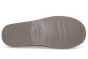 Warmbat slipper in taupe suede met lamsvacht