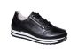 Gabor sneaker in zwart leer