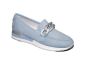 Remonte moccasin in licht blauw met passant