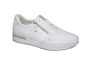 Gabor sneaker in wit leer met lak randje