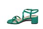 Tamaris sandaal in groen bandjes 50 mm blokhak