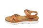Panama Jack sandaal in cognac leer platte zool