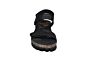 Panama Jack sandaal in zwart leer band langs voet