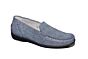 Wald laufer moccasin in blauw print H leest