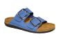 Rohde breede 2 band slipper in blauw nubuck