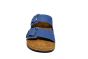 Rohde breede 2 band slipper in blauw nubuck