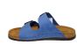 Rohde breede 2 band slipper in blauw nubuck