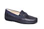 Sioux Moccasin in blauw H leest los voetbed