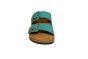 Rohde breede 2 band slipper in groen nubuck