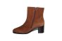 Gabor Enkellaars in cognac suede hoge hak