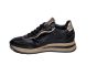Piedi Nudi sneaker in zwart leer lak combi