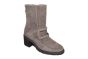 Gabor Enkellaars in taupe suede met gesp op hak