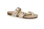 Rohde Teenslipper met schuine band in beige