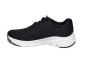 Skechers sneaker in zwart stof met koper