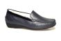Waldlaufer moccasin in blauw leer